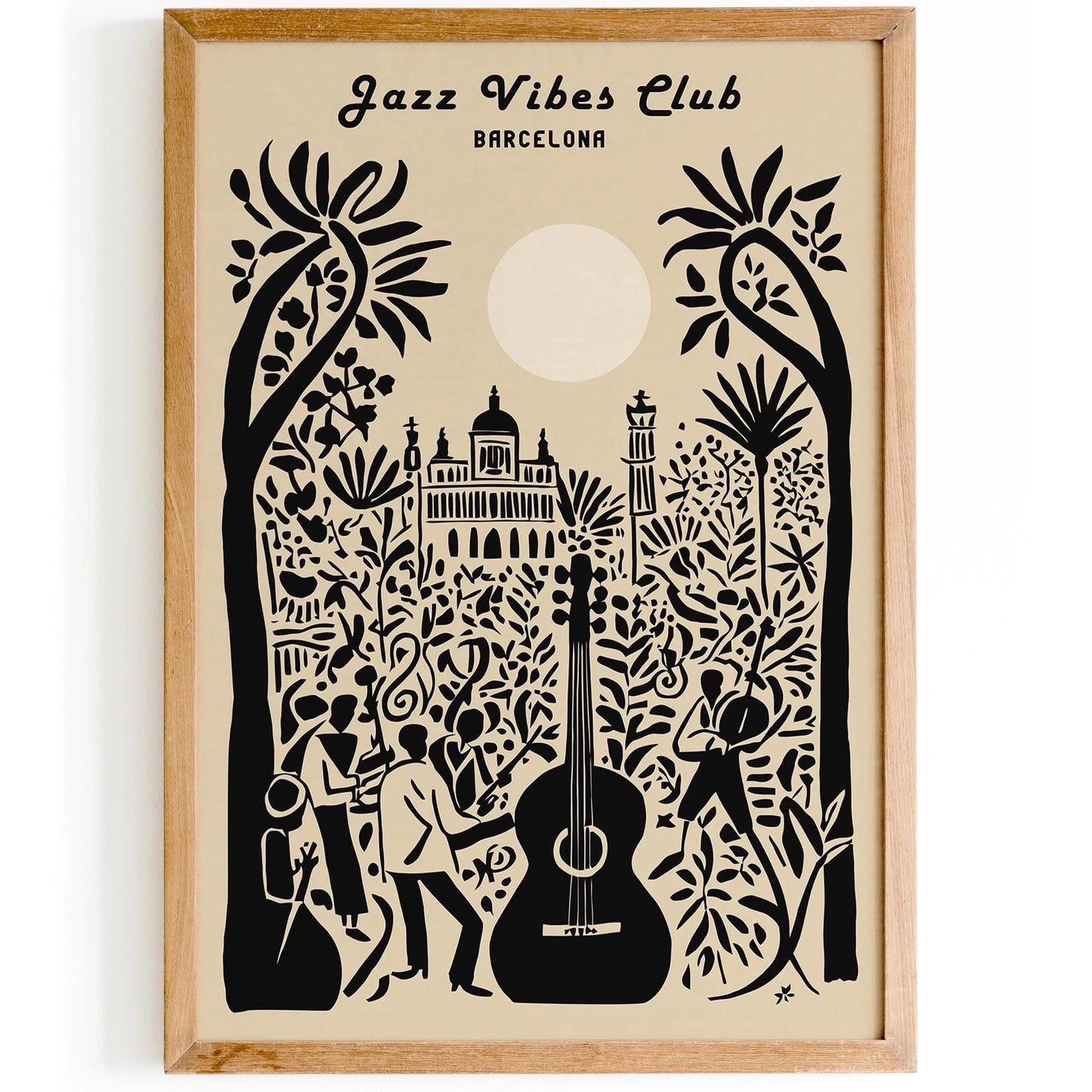 Barcelona Jazz Club Music Poster 2025