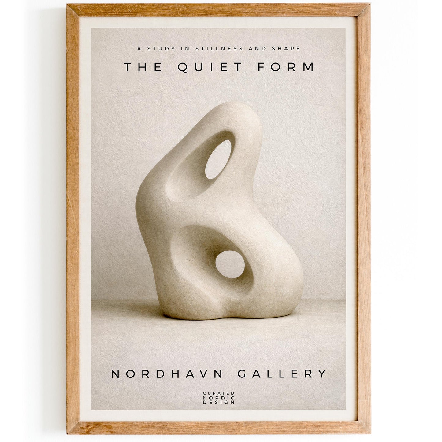 The Quiet Form Nordic Exhibition Poster