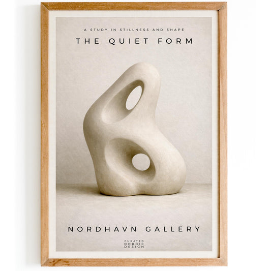 The Quiet Form Nordic Exhibition Poster