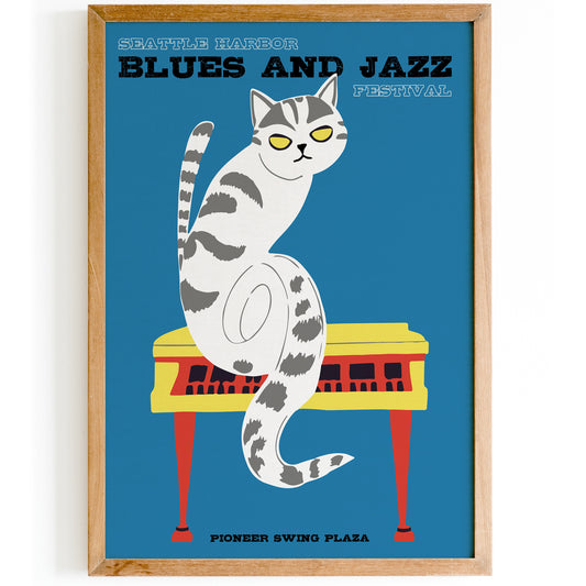 Seattle Harbor Blues and Jazz Festival Poster