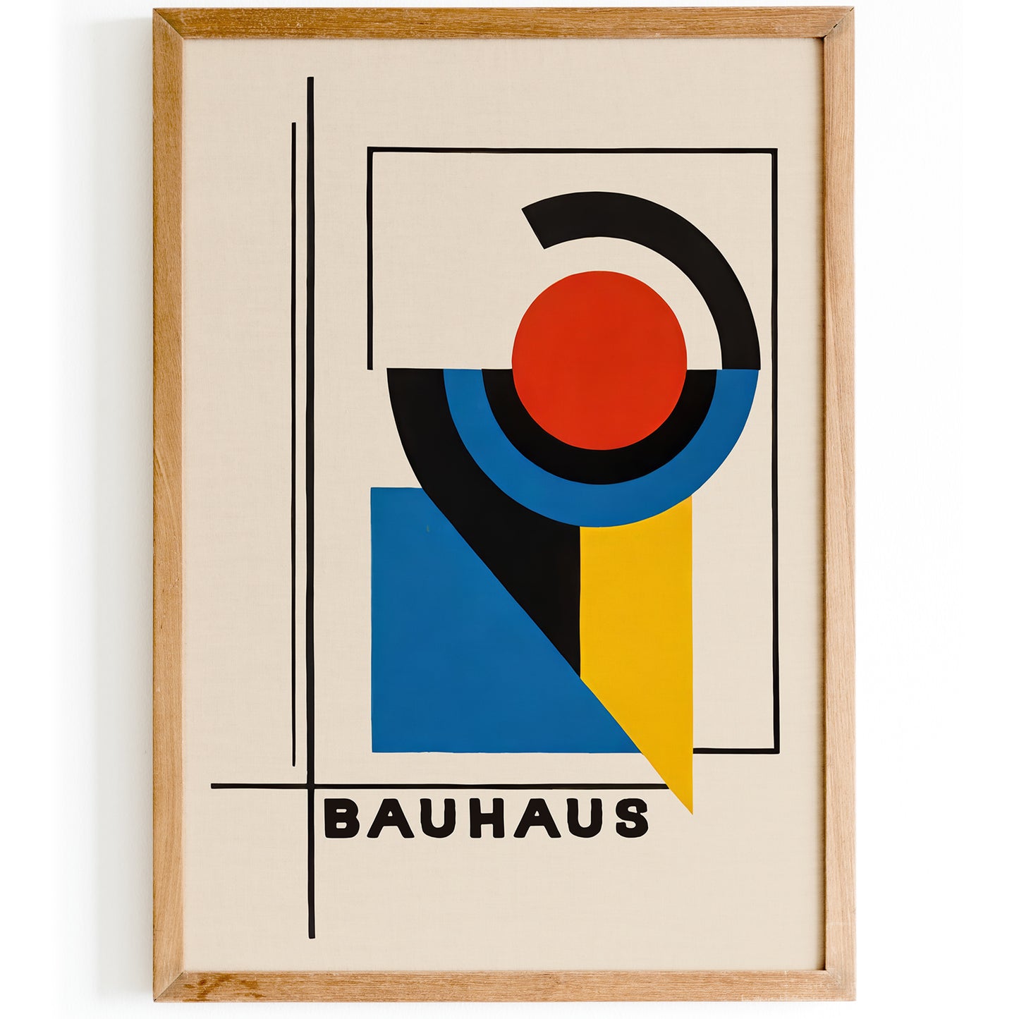 Bauhaus Geometric Minimal Poster