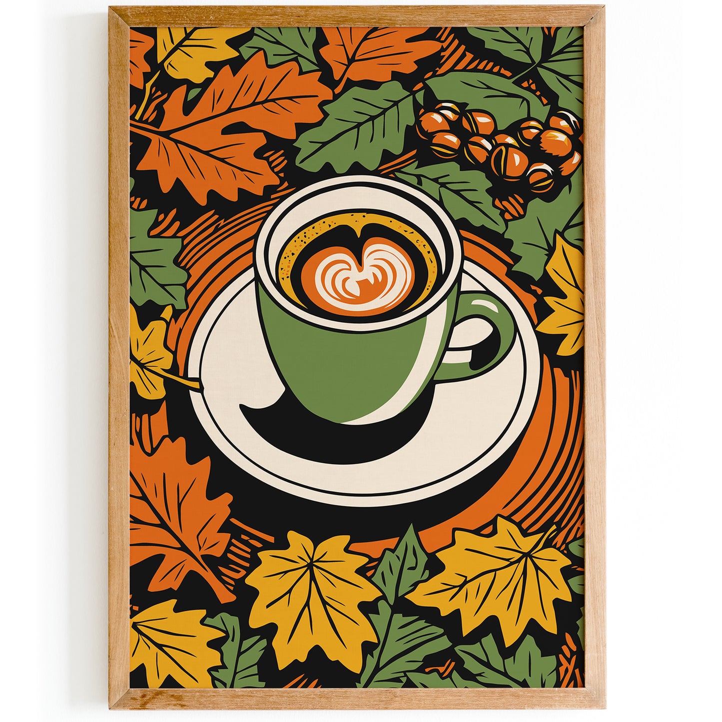 Autumn Kitchen Wall Art Decoration Print