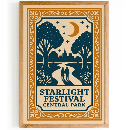 Starlight Festival Central Park NYC Poster