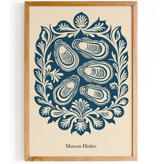 Maison Huître Oyster House Poster