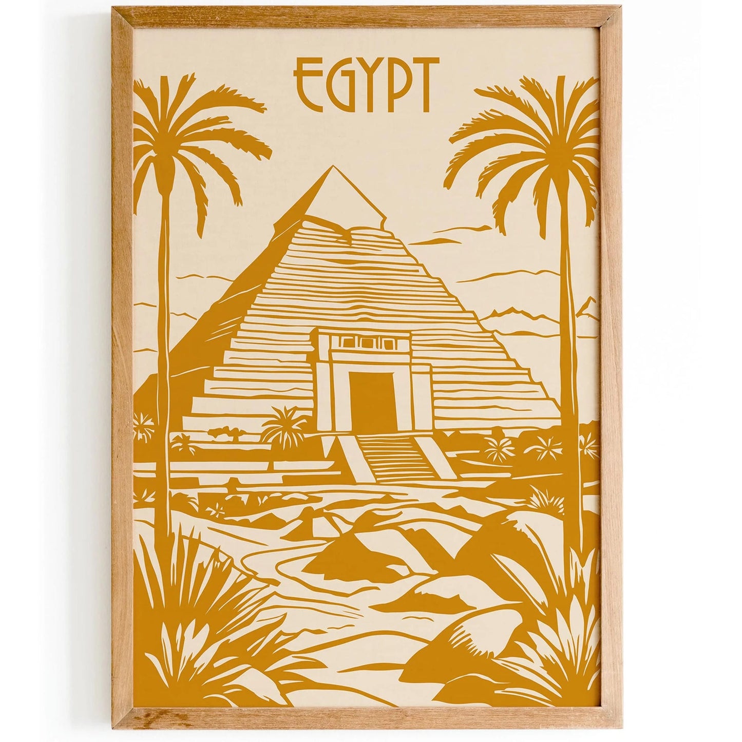 Egypt Travel Yellow Poster