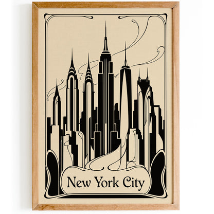 Art Deco New York City Poster