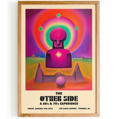 Trippy THE OTHER SIDE Hippie Festival 2076 Poster