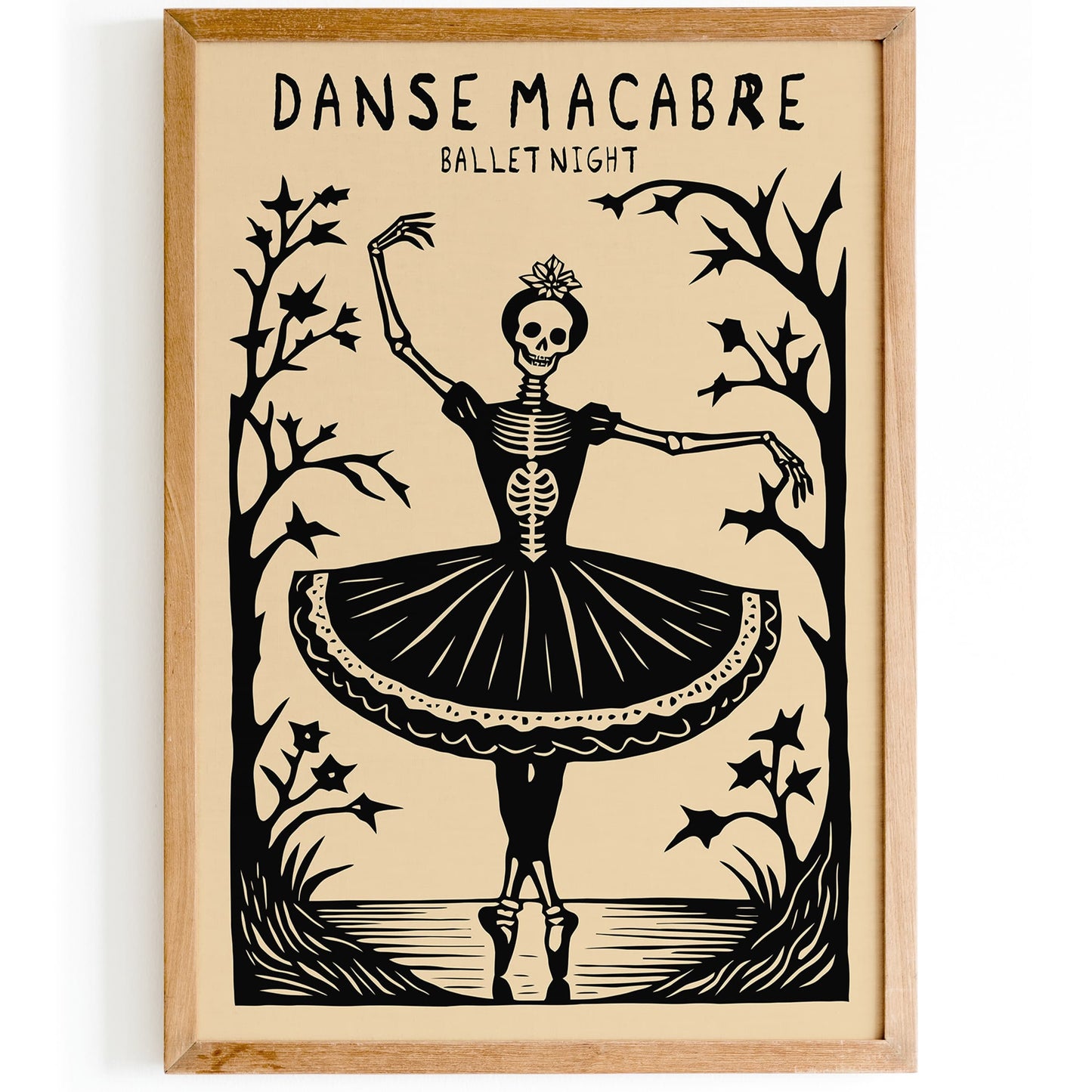 Danse Macabre Ballet Night Music Poster