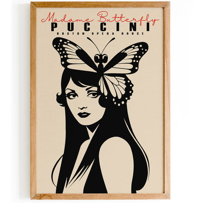 Madame Butterfly Puccini Opera Poster