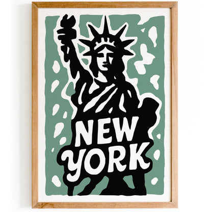 New York Statue Print