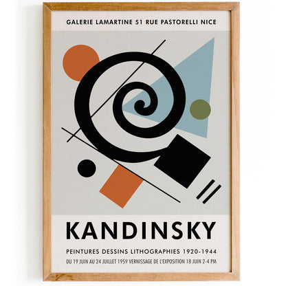 Kandinsky Exhibition Poster - Abstract Modern Art Print