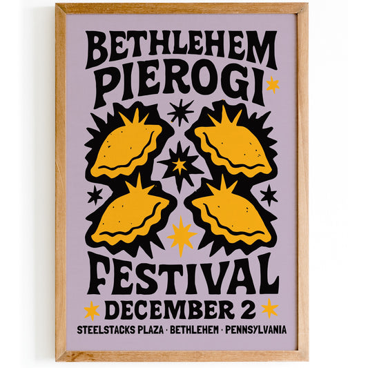 Bethlehem Pierogi Festival Poster