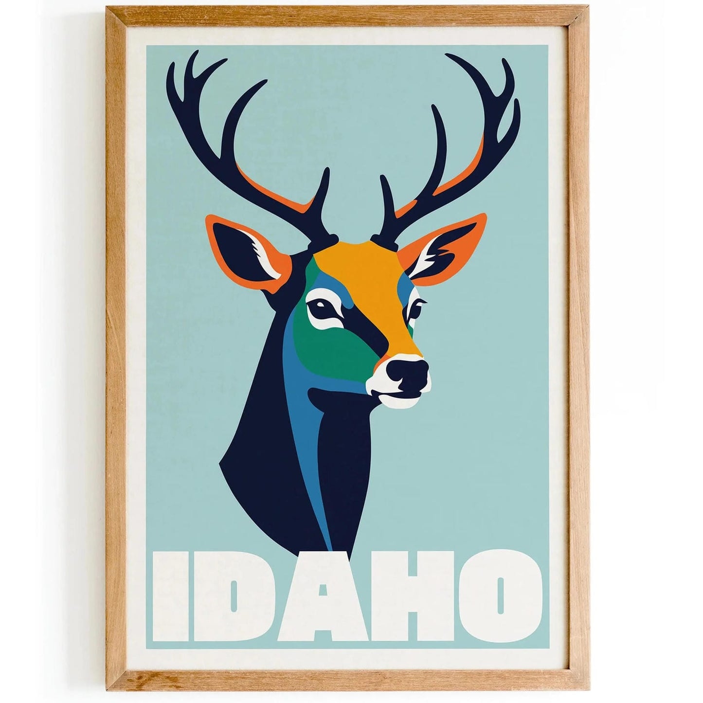 Idaho Deer Head Art Print