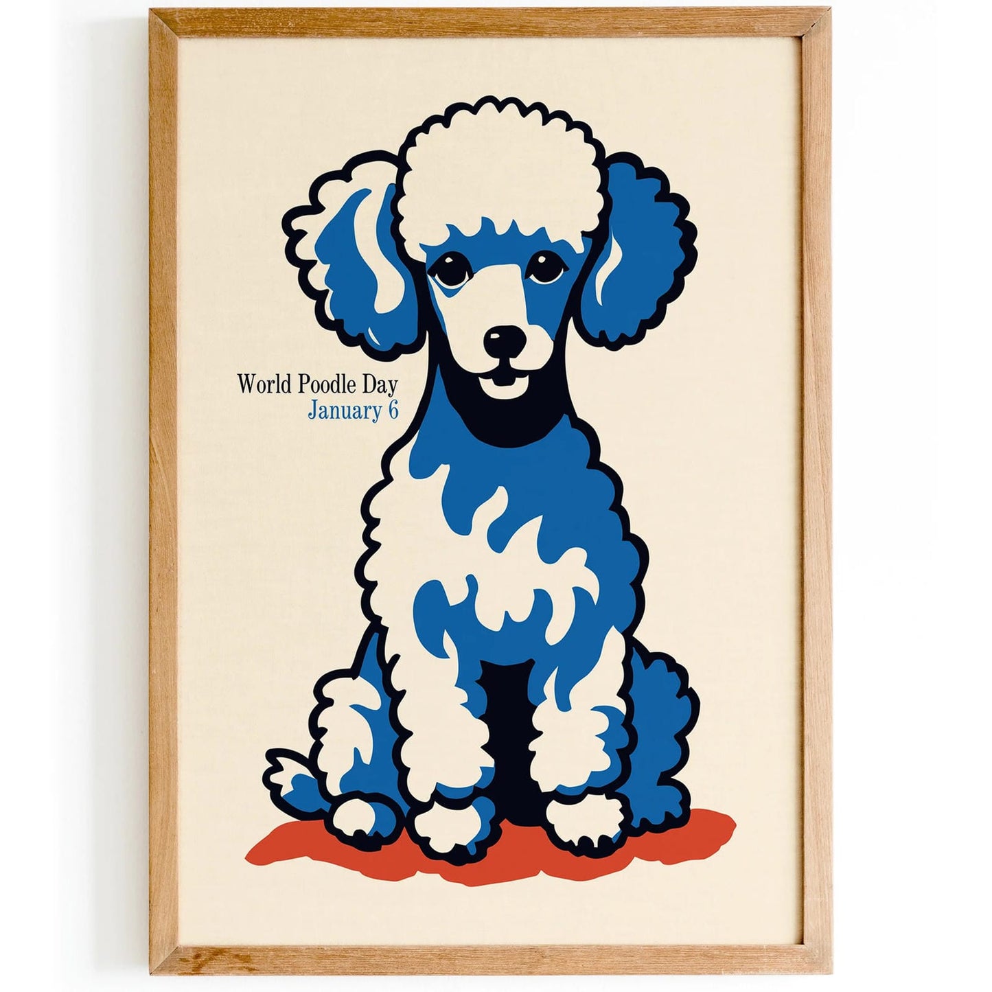 World Poodle Day Retro Poster