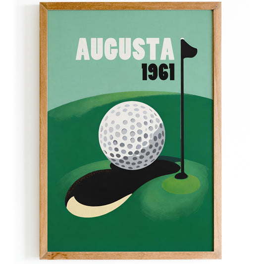Augusta 1961 Golfing Poster