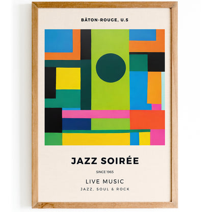 Live Music Jazz Retro Poster