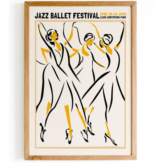 Jazz Ballet Festival 2003 Retro Poster