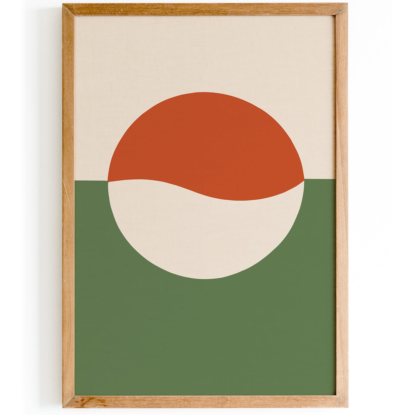 Modern Green Minimalist Wall Art