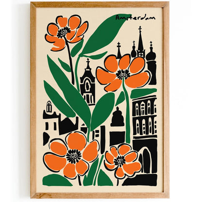 Amsterdam Cityscape Poster