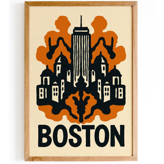 Boston Skyline Poster