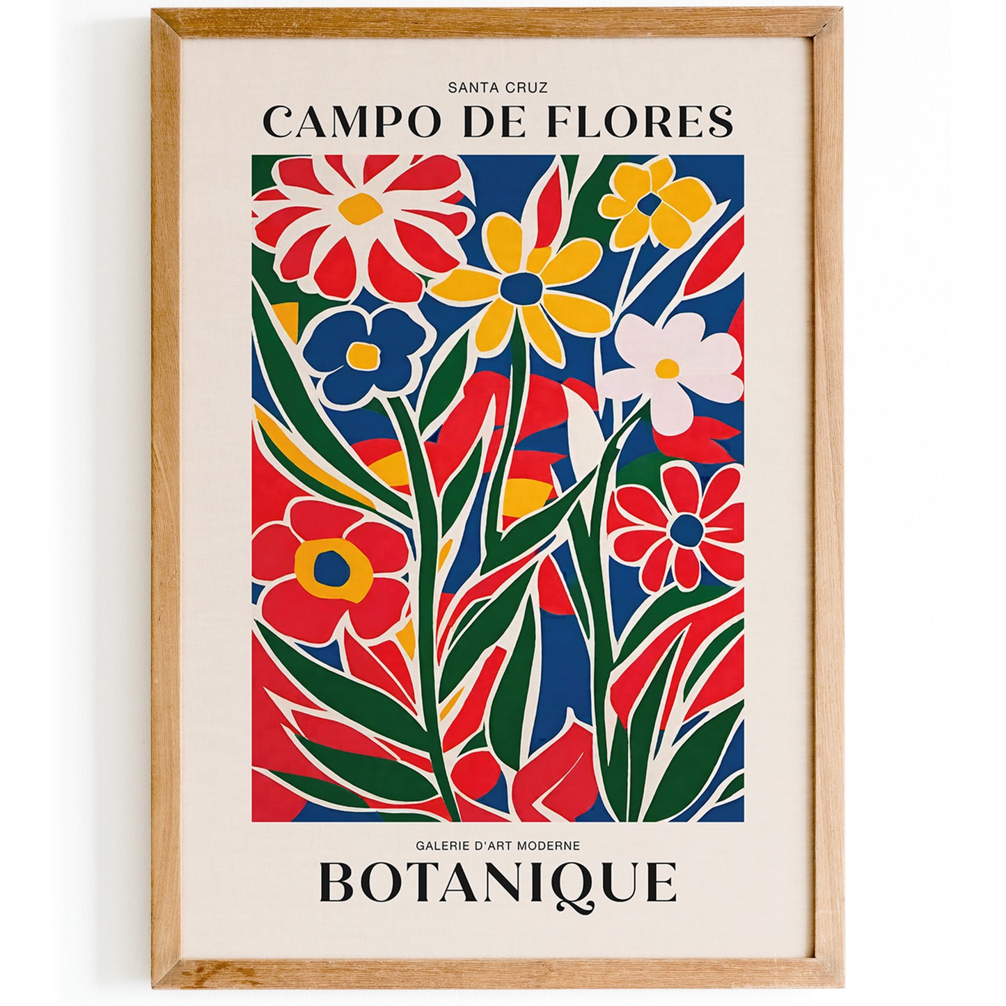 Santa Cruz Campo de Flores Poster