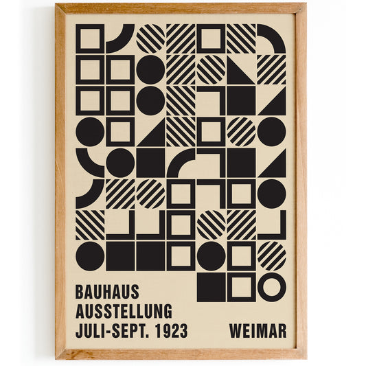 1923 Weimar Bauhaus Exihibition Poster