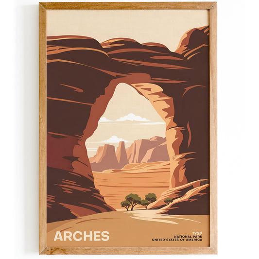 Arches National Park Travel Poster