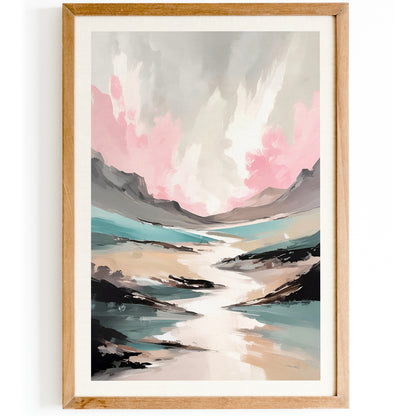 Mystical Mountain Landscape Wall Art