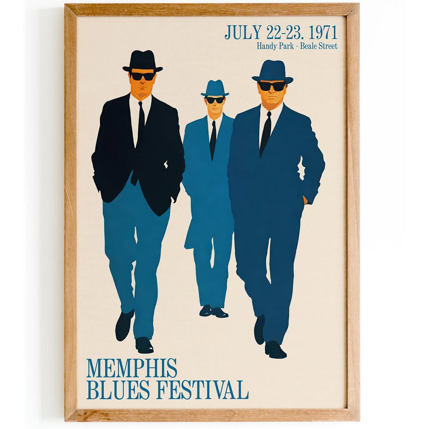 Memphis Blues Festival 1971 Poster