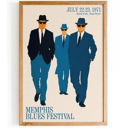 Memphis Blues Festival 1971 Poster