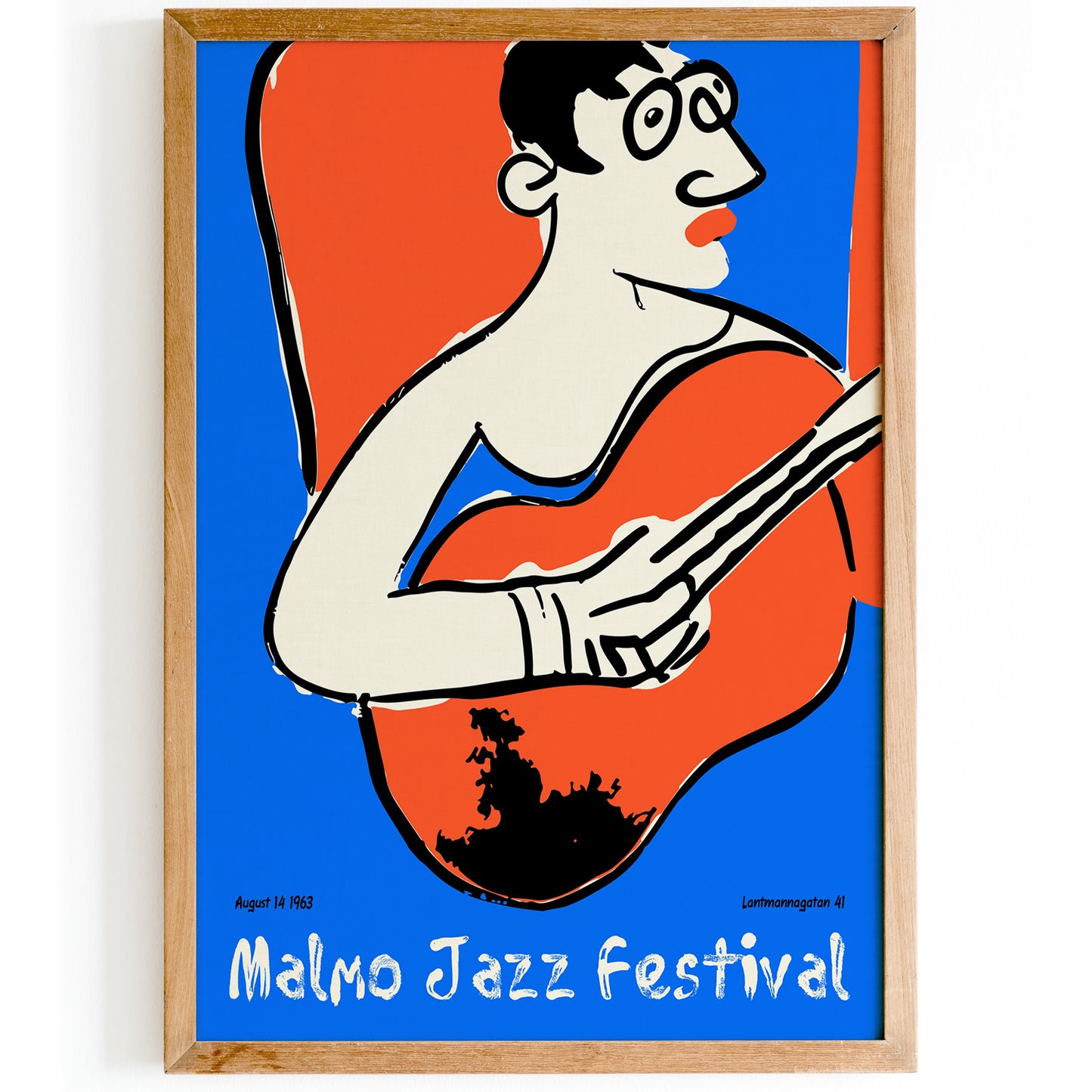 Malmo Jazz Festival 1963 Reproduction Poster