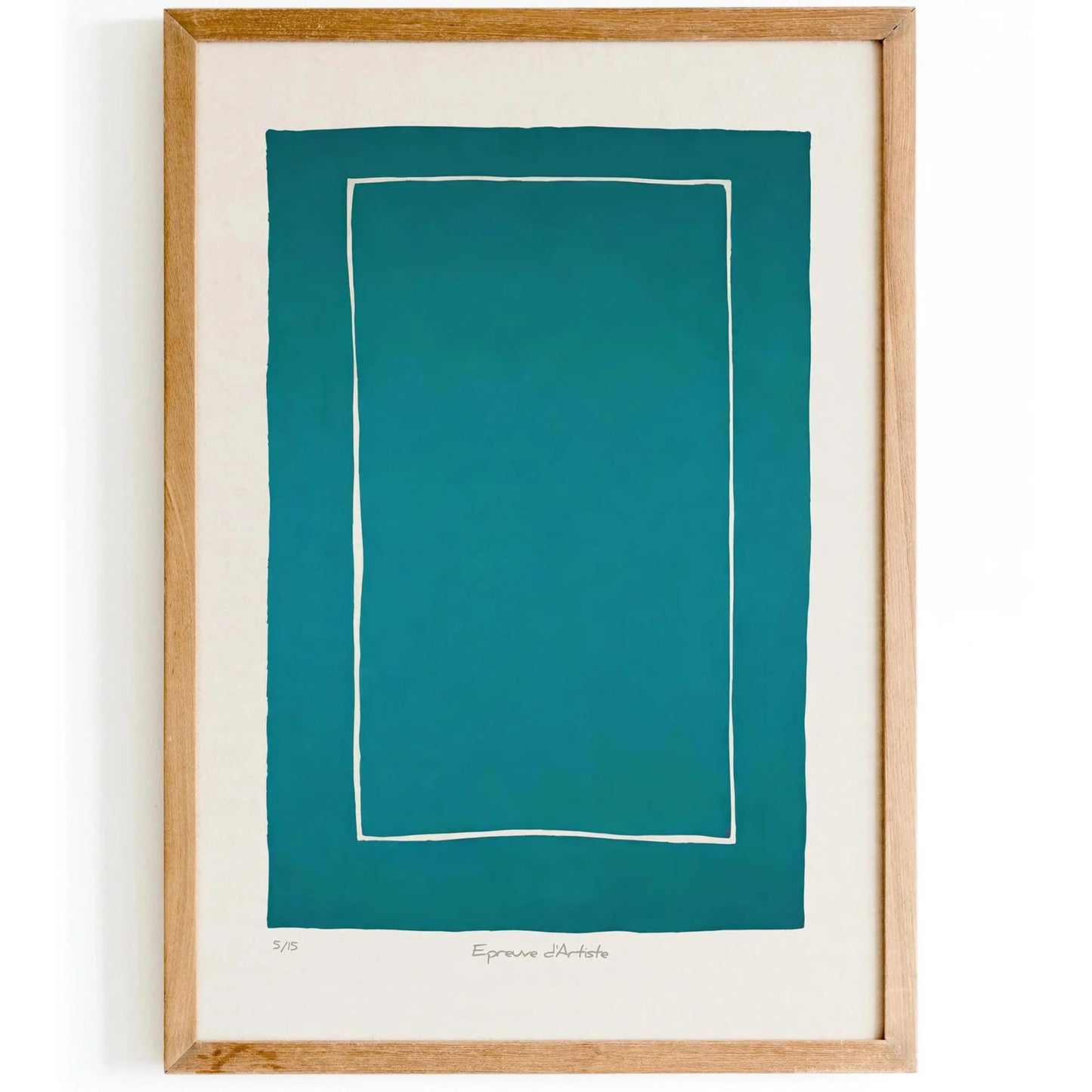 Bold Teal Abstract Poster