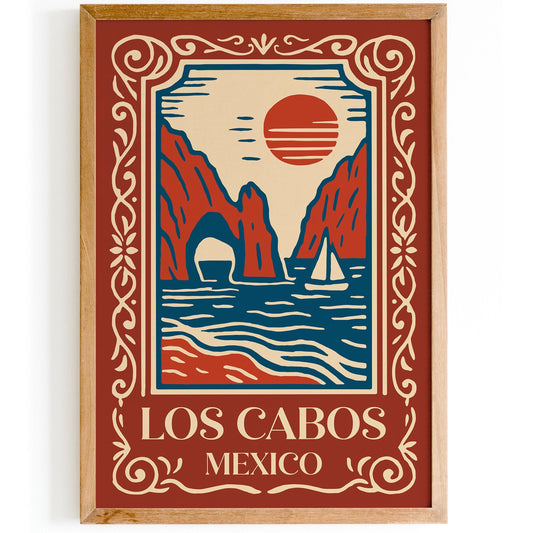 Los Cabos Mexico Travel Poster