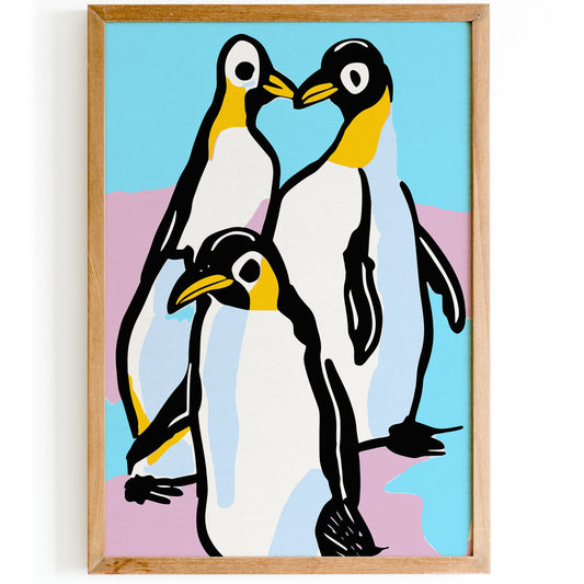 Cute Penguins Art Print