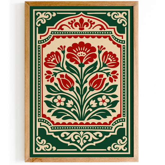 Rococo Botanical Wall Art Print