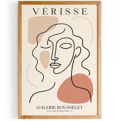 Verisse - Woman Line Art Face Wall Print