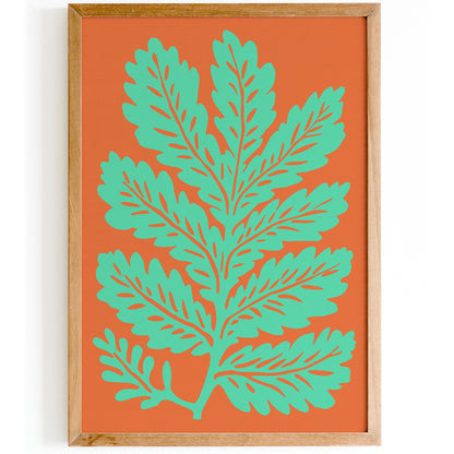 Pop Art Mint Leaf Art Print