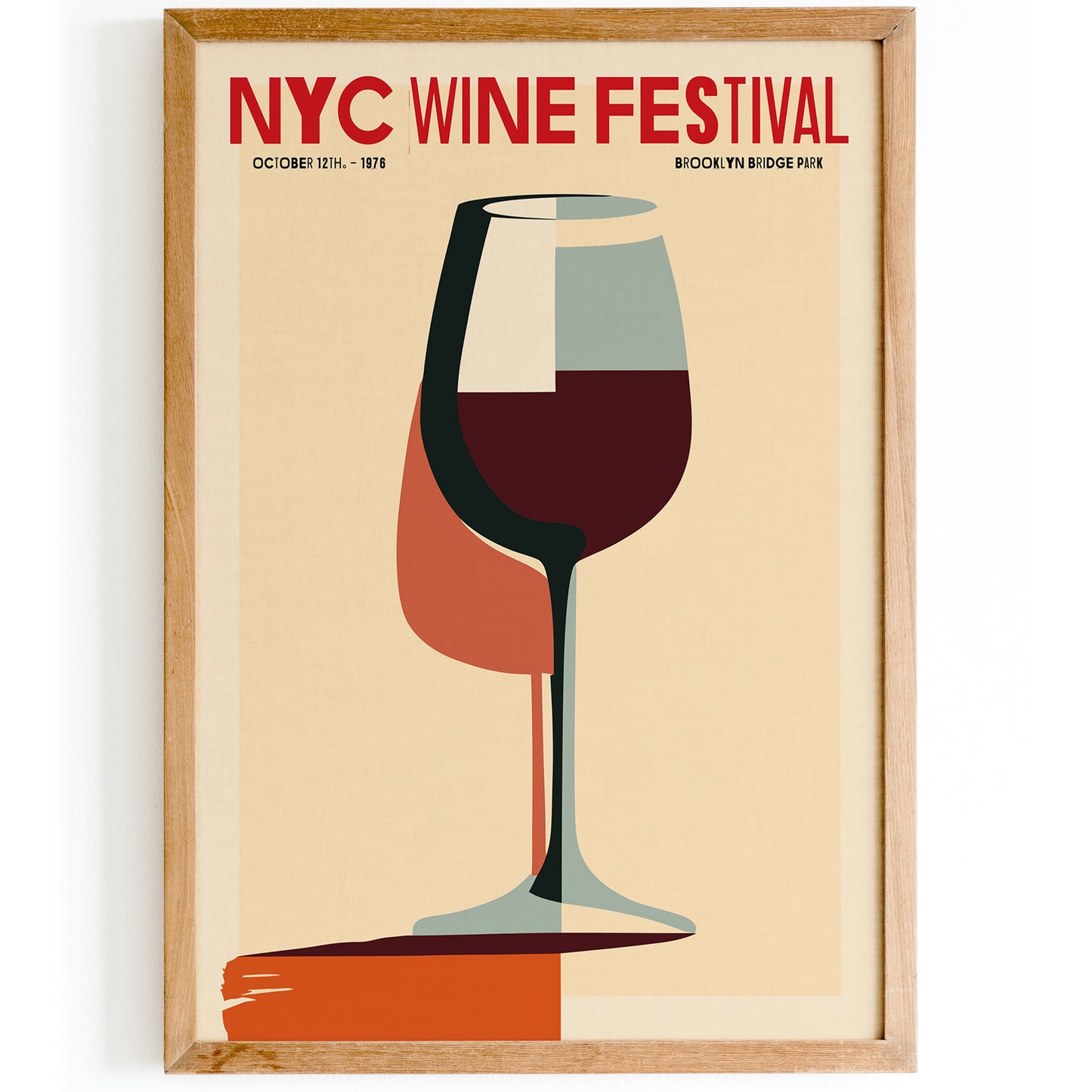 NYC Wine Festival Minimal Poster