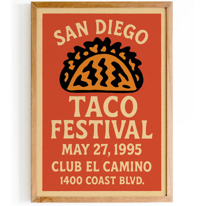 San Diego Taco Festival Poster Print
