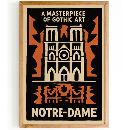 Notre Dame Gothic Art Print