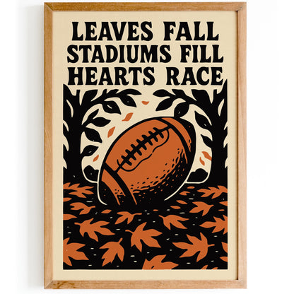 Autumn Football Season Poster