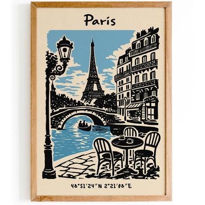 Paris Eiffel Tower Poster – Cityscape Wall Art
