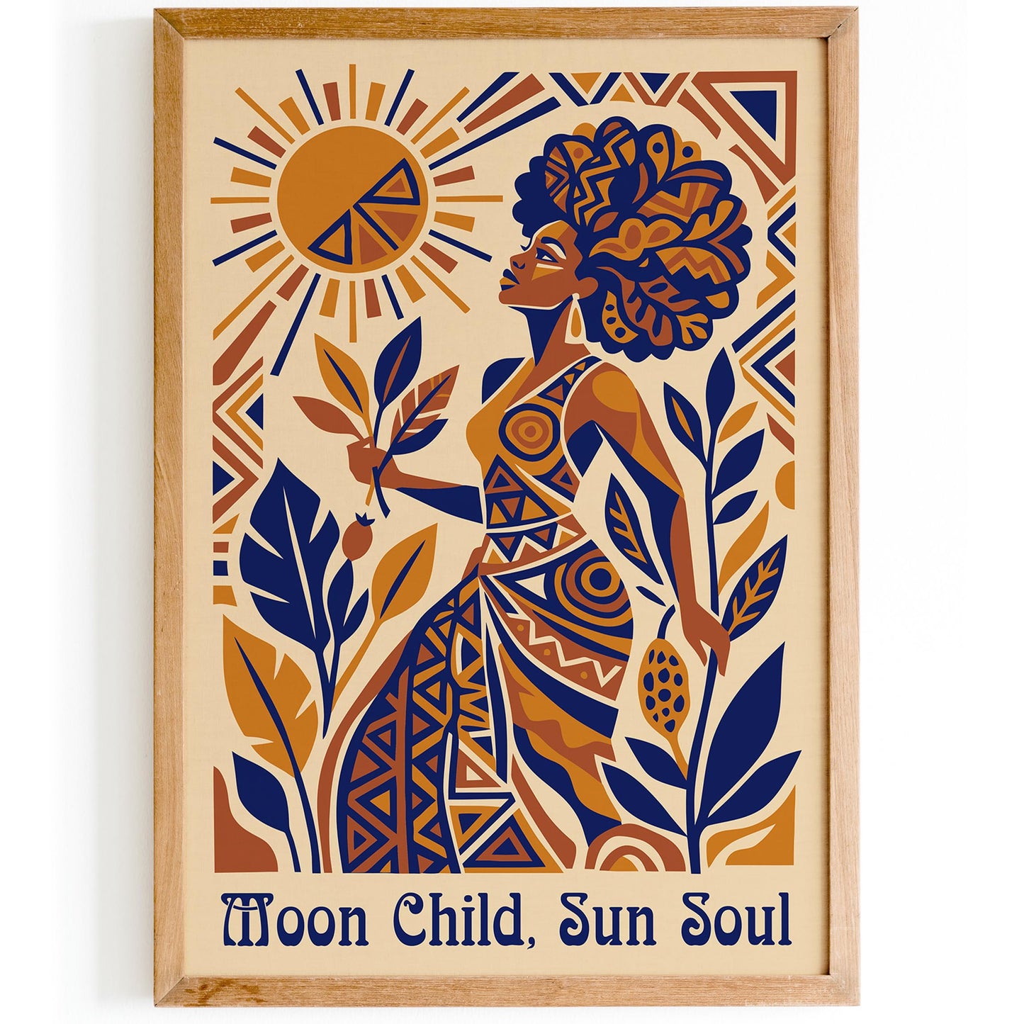 Moon Child Sun Soul Afrohemian Poster