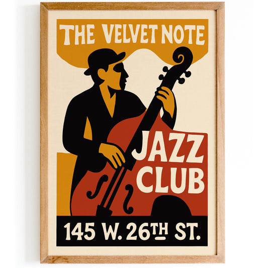 Jazz Bass Poster Print