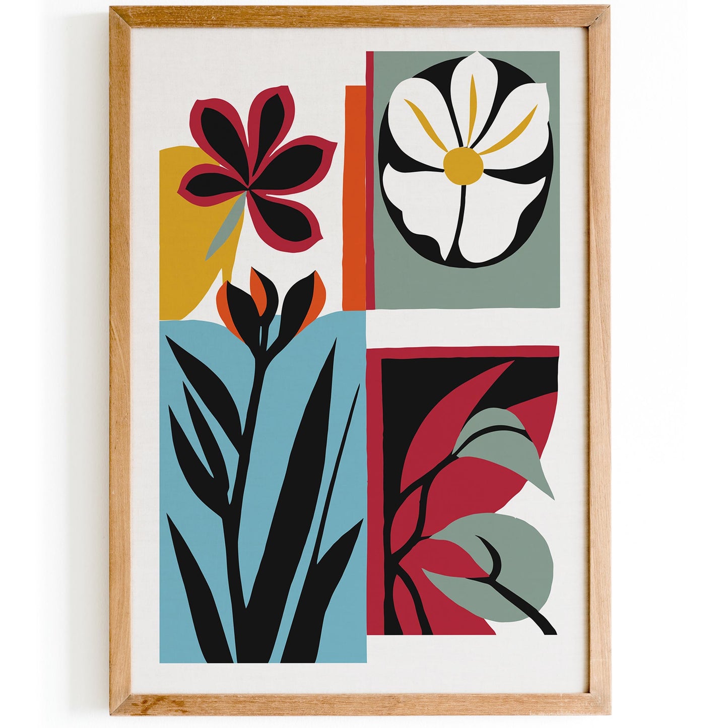 Modern Floral Wall Art Print