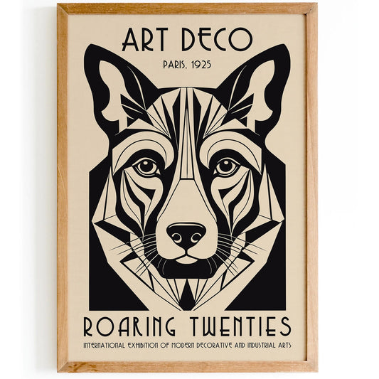 Roaring Twenties Music Poster – Art Deco Style Print