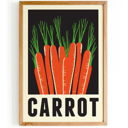 Minimalist Carrot Poster