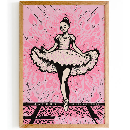 French Ballerina Vintage Wall Art