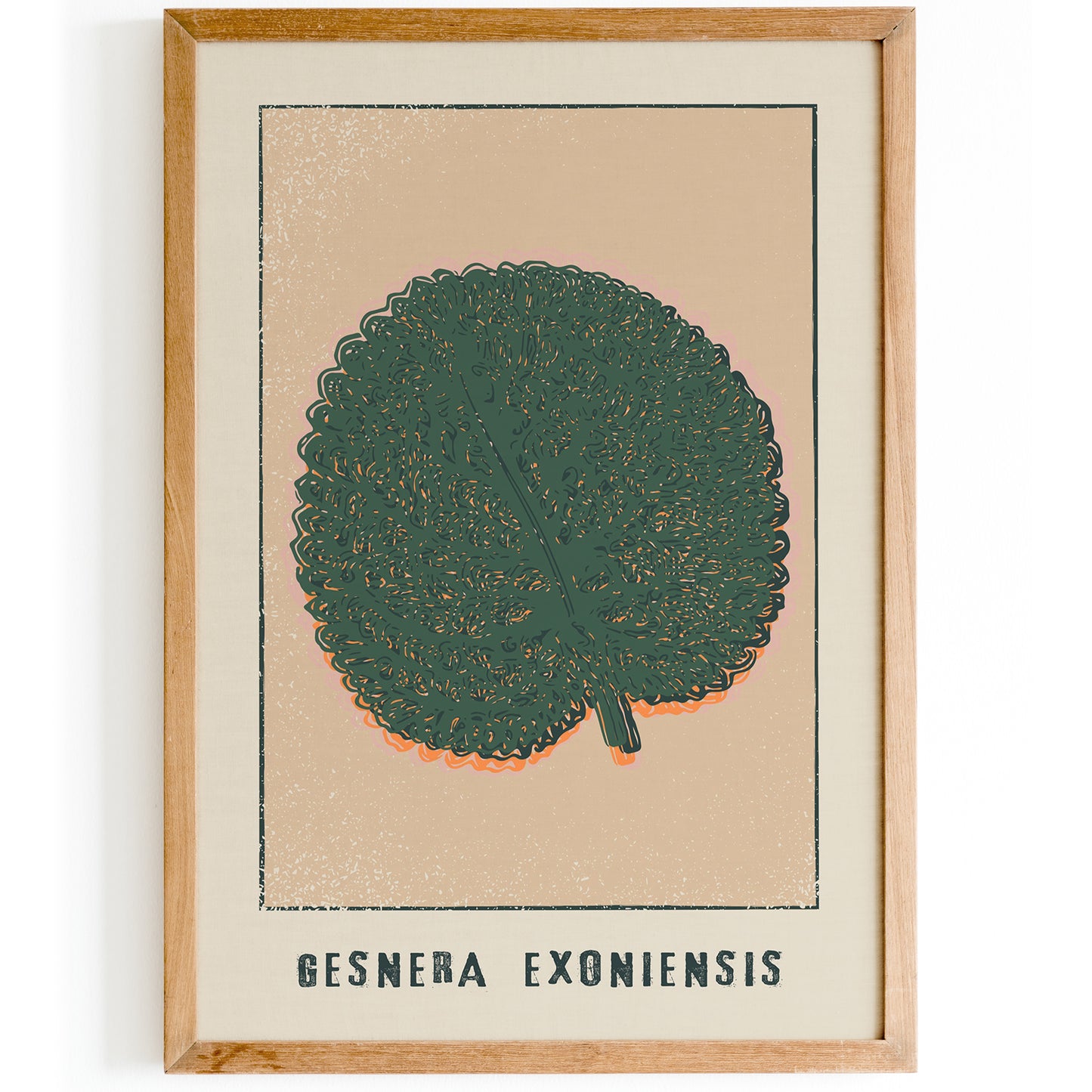 Gesnera Exoniensis Retro Floral Art