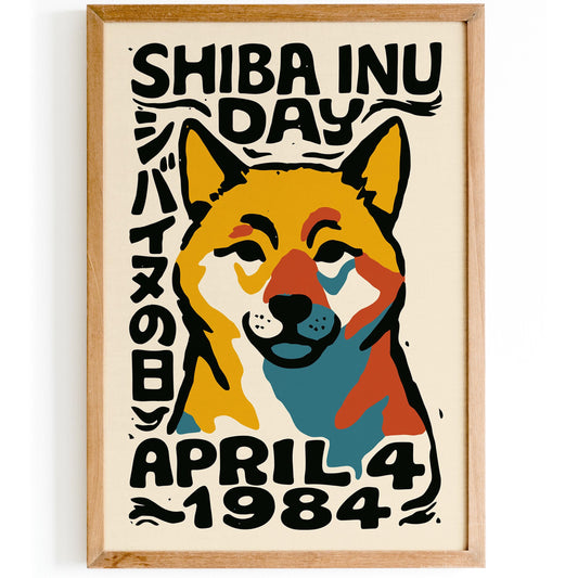 Shiba Inu Day Poster
